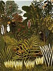 Henri Rousseau Exotic Landscape painting